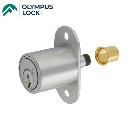 OLYMPUS 300SD - Sliding Door Plunger Lock - N Series National - 26D - Satin Chrome KD OLY-300SD-26D78-KD